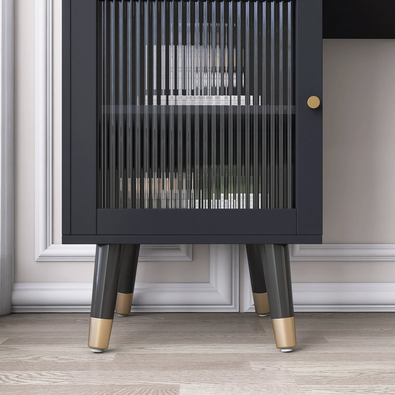 MODERN MAKEUP VANITY DESK WITH DRAWERS, Black