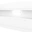 Lit plateforme double en bois blanc avec rangement à DEL, tête de lit et garde-corps avec garde-corps, caractéristique-809274305-809274304