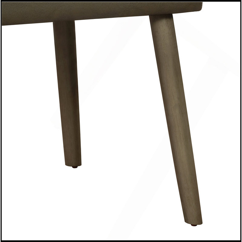 Ensemble de 2 chaises d'appoint rembourrées en chêne gris et gris