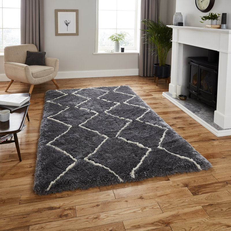 Octavia area rug Hand Tufted Rectangle Grey/Cream, Rectangle 120 x 170cm