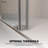 Catalyst 56"- 61" W x 60" H Double Sliding Frameless Shower Tub Door in Brushed Nickel with 3/8" Clear Glass-96391531