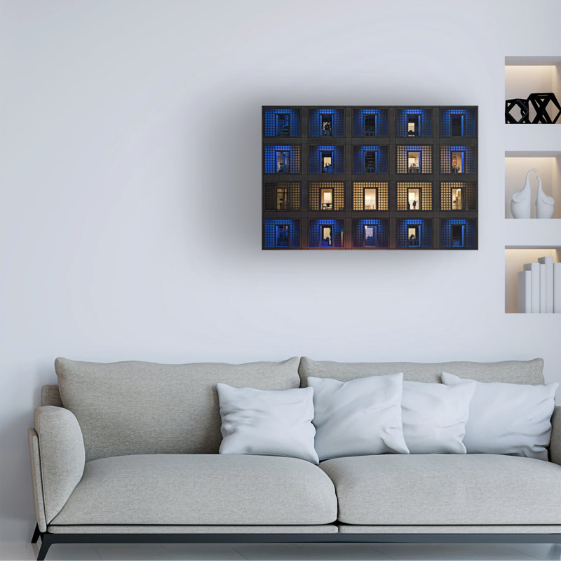 Art sur toile par Jurgen Hartlieb, H 12 po x l 19 po