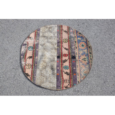 Tapis turc rétro en laine Oushak