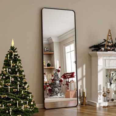 Latitude Run® Bem Rectangle Metal Full Length Mirror Floor Mirror and Wall  Mirror & Reviews