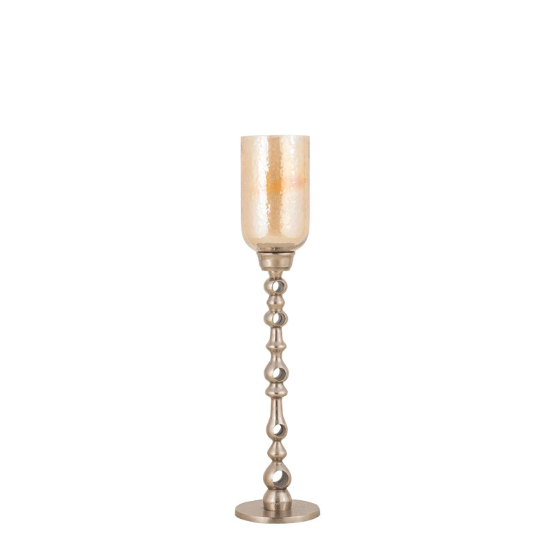 Glass Tealight Holder, 98cm H x 22cm W x 22cm D