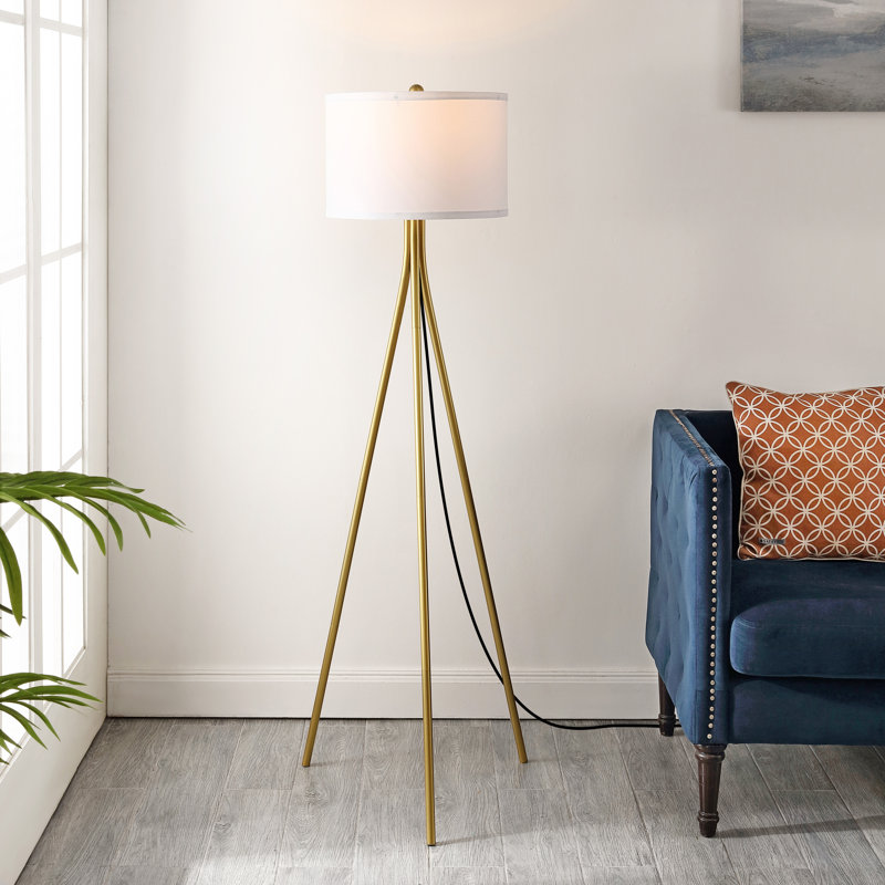 Lovonza 61'' Tripod Floor Lamp, Gold