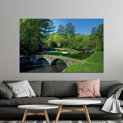 Toile imprimée: Augusta National Golf Course Landscape Art, 1P WhiteFramedCanves