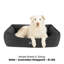 Lit réversible pour chien en gris foncé - grand-200996462-200996449