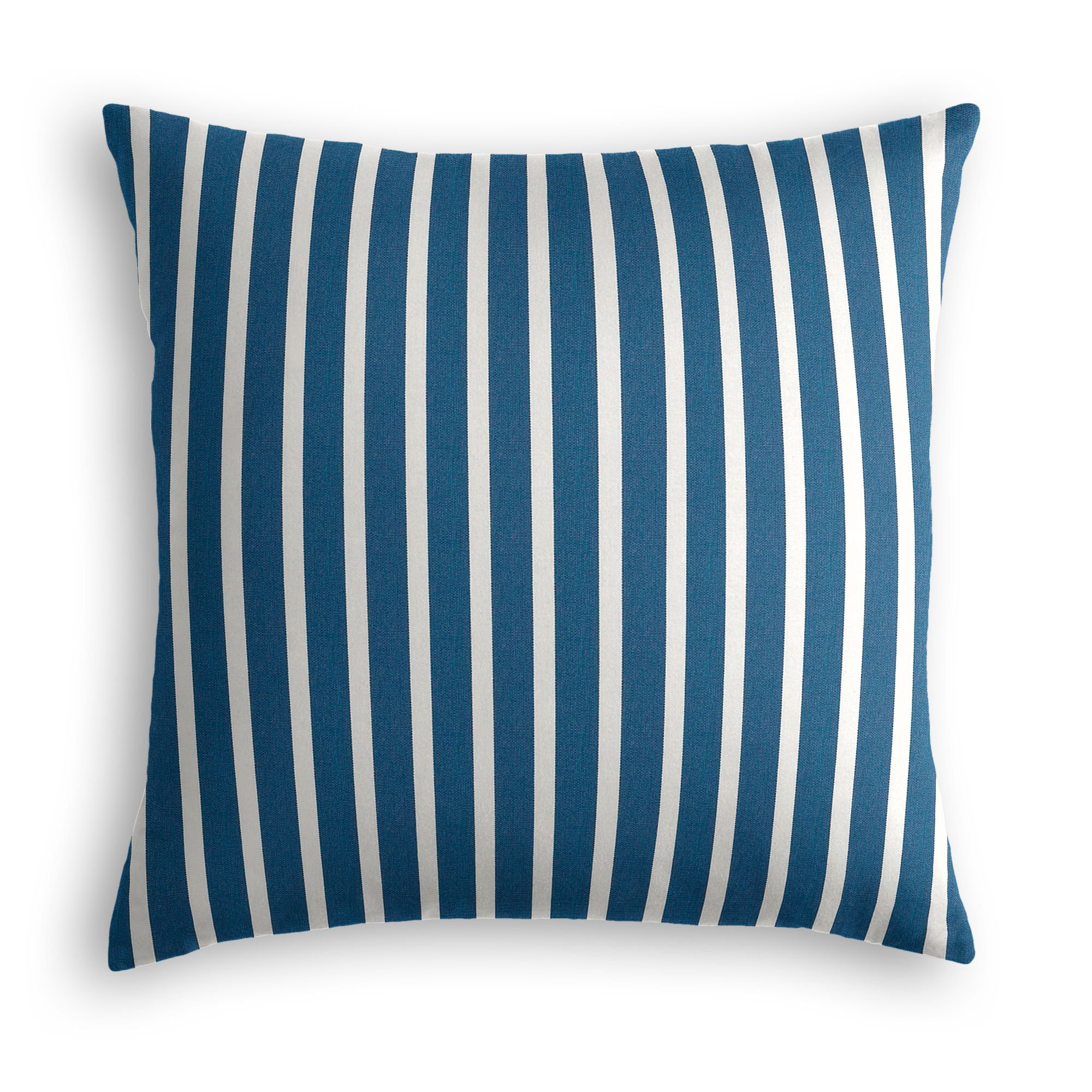 Sunbrella Shore Striped Indoor/Outdoor Throw Pillow, 18" x 18" x 6", Blue