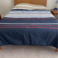 Nautica Bradford Blue/Red 100% Cotton 3 Piece Duvet Cover Set & Reviews -  Wayfair Canada