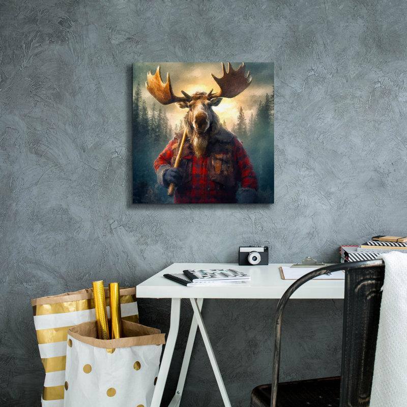 'Lumberjack' by Sean Parnell Canvas Wall Art