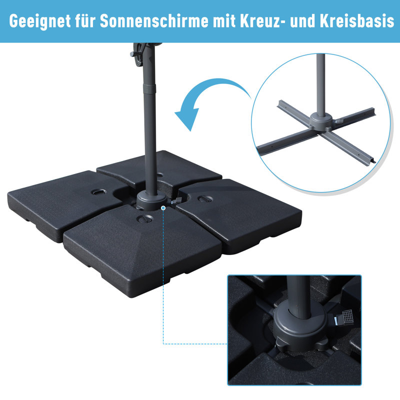 Gibson 21.56 lb. Plastic Umbrella Base