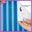 Rideaux de douche à rayures verticales bleues extra long-827447340
