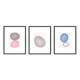 Numbers Set Of 3 Print by Katy Montica