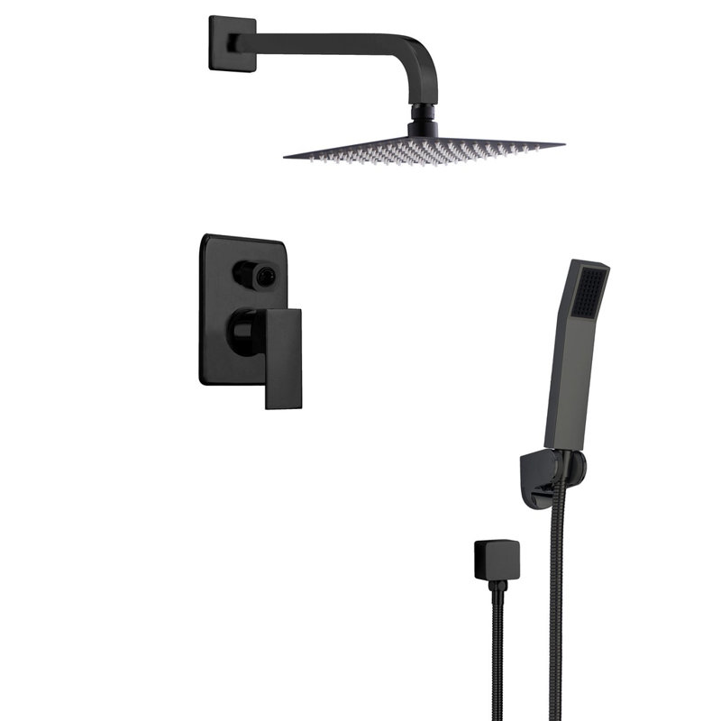 Narmada All-In-One Kit with Rough in-Valve, Matte Black