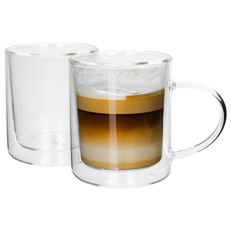 Double-Walled Glass Mugs - 360ml