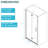 32"W X 72"H Shower Door In Brushed Nickel - Build Materials, Water-Repellent Finish, Bathroom Accessory Build, Modern
