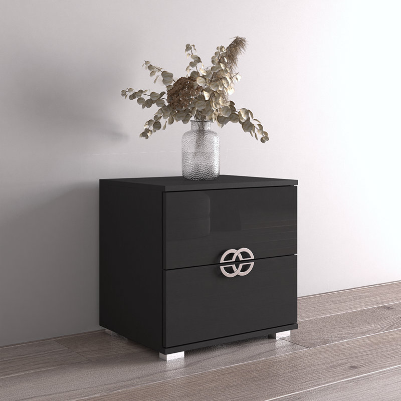 Table de chevet 19,6 po Anabella, Noir