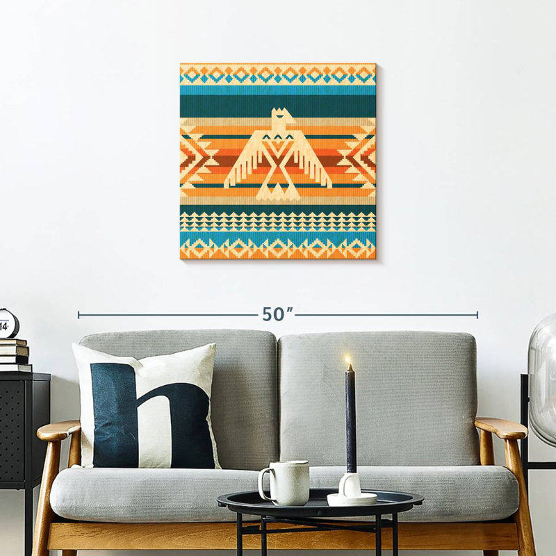 Lelar Navajo Eagle Pattern, 24" H x 24" W