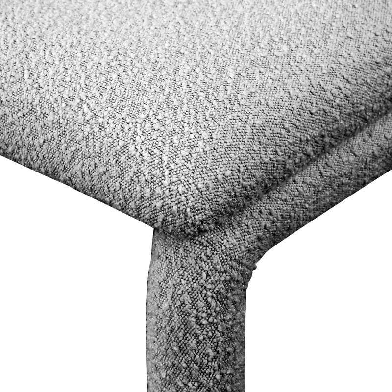 Xena Upholstered Side Chair, Grey Boucle Fabric