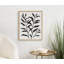 Art mural floral noir et blanc-366318415-366318414