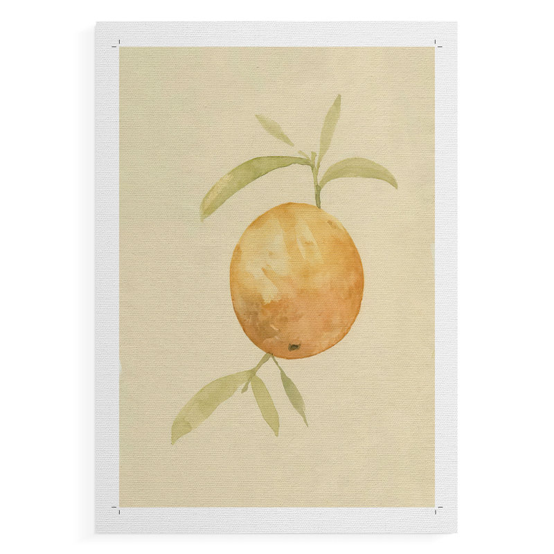 Dappled Oranges III -Canvas Print Only - NOT FRAMED, 18" H x 12" W