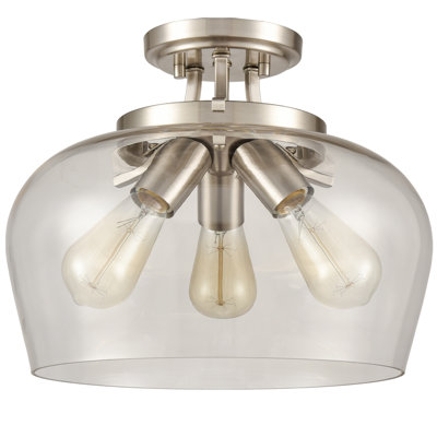 Bozzuto Glass Semi Flush Mount