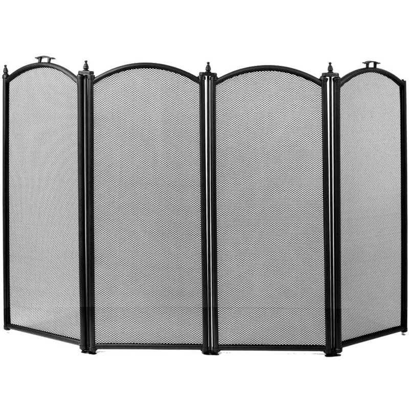 Stanton 4 Panel Steel Fireplace Screen