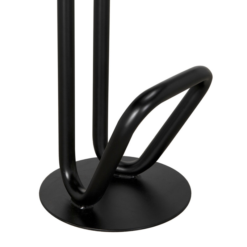 Hook Stool with Metal Frame, Bar Stool (30” Seat Height)