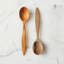 Euro Serving Spoon Set, Fruitwood