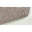 Tapis ivoire / chocolat en coton tissé à plat à la main Dryden-1843663167