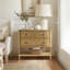 Commode d'appoint 2 tiroirs Naturel Voir ci-dessous