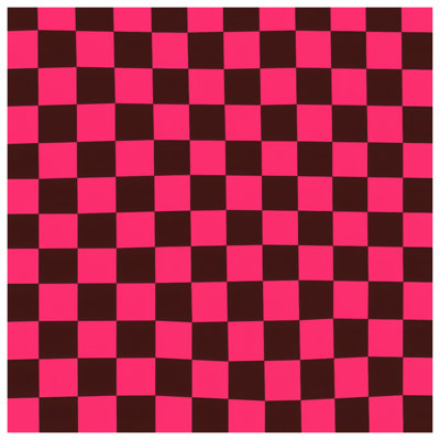 Pink Black Checkered Canvas Gallery Wrap in Many Sizes