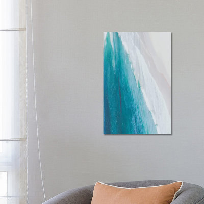 Ocean Gradient 1 Piece Wrapped Canvas Wall Art