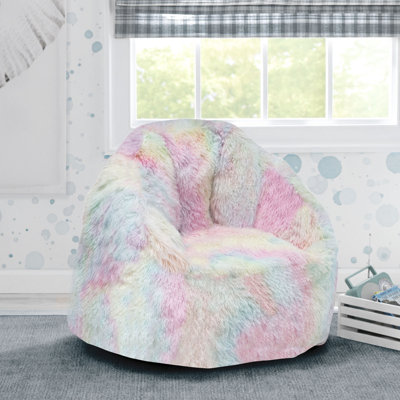 Delta Children Cozee Fluffy Chair, Kid Size (For Kids Up To 10 Years Old)