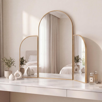 Miroir de salle de bain Arjen 3 voies l 28 po x H 28 po