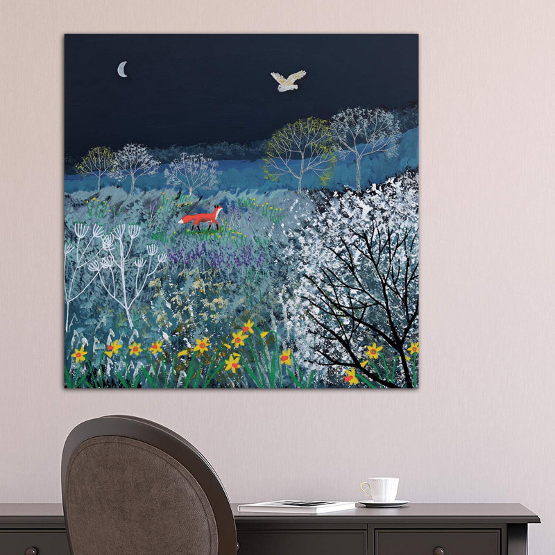 «Spring Night» par Jo Grundy - reproduction de photo, H 37 po x l 37 po x P 1,5 po, Toile tendue