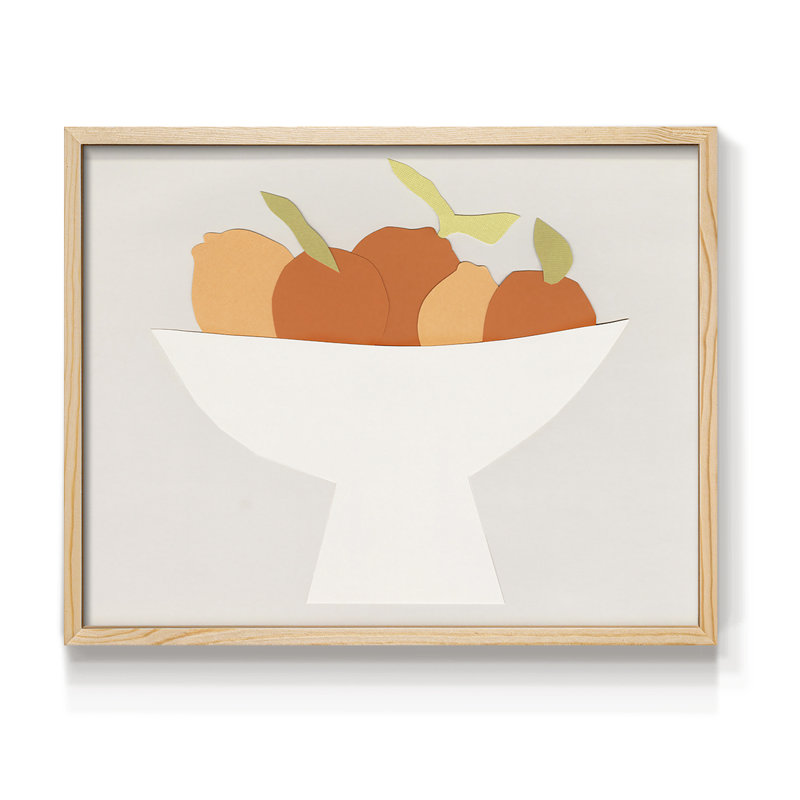 Sumo Citrus I -Framed Print - Restickable, Naturel, H 16 po x l 20 po