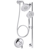 Kohler Forté Performance Showering Kit, 1.75 GPM Multifunction Showerhead and Handshower Package, Three Spray Settings