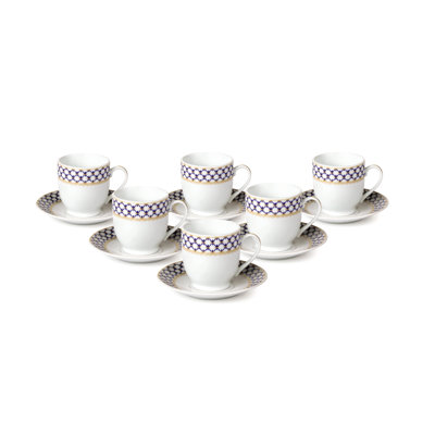 Handmade Porcelain China Porcelain Espresso Cup Teacup and Saucer