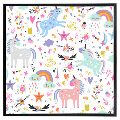Baidland Unicorns - Single Picture Frame Print