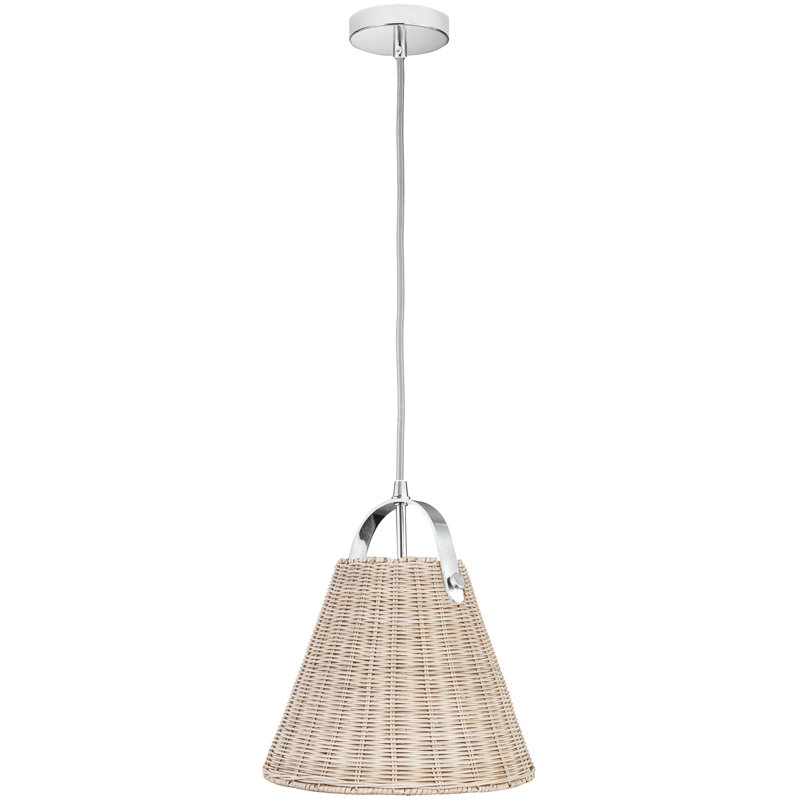 Luminaire suspendu 1 lumière Shenandoah, Chrome poli
