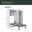 Lit escamotable avec casiers et armoires escamotables, blanc-532273403