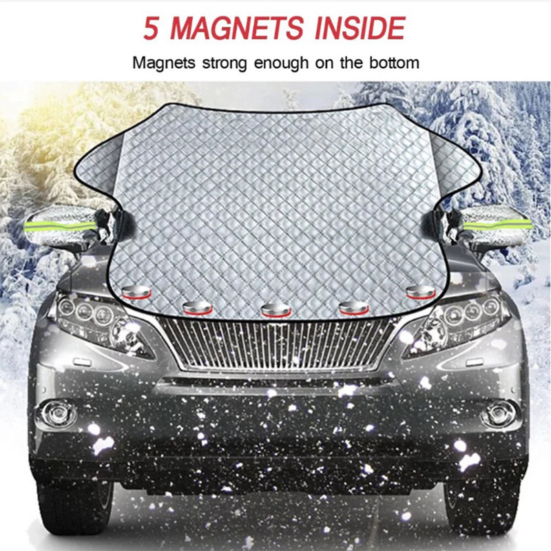 Housse de protection magnétique pour pare-brise de voiture, pare-glace d'hiver