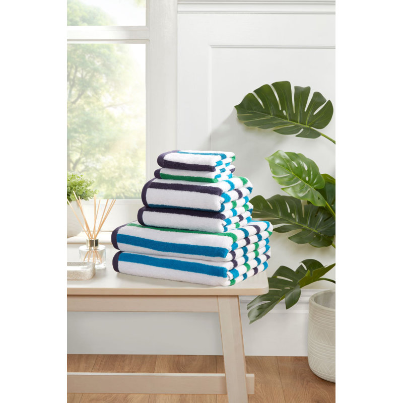 Curran 100% Cotton Washcloth, Blue