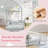 Twin Size House Floor Bed With House-shaped Headboard Clothes Hanger Without Slats White-2049237416