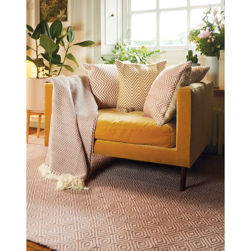 Declue Throw Blanket, Rose