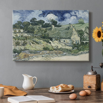 Chaumières à Cordeville-Vincent van Gogh-Toile tendue avec châssis-1890