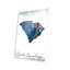 South Carolina State, impression bleutée sur verre acrylique-87925138