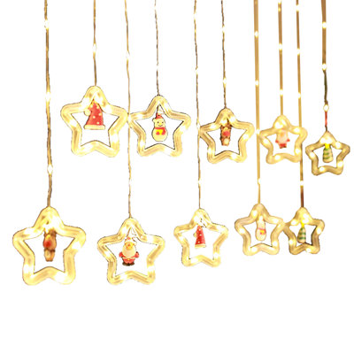 Christmas Decorative Led Light String Christmas Tree Snow Lights Interior Room Ambience Curtain Light